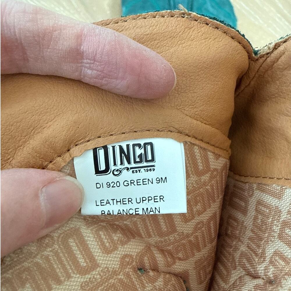 Dingo Western Boots Out West Size US 9 Green - Picture 4 of 5